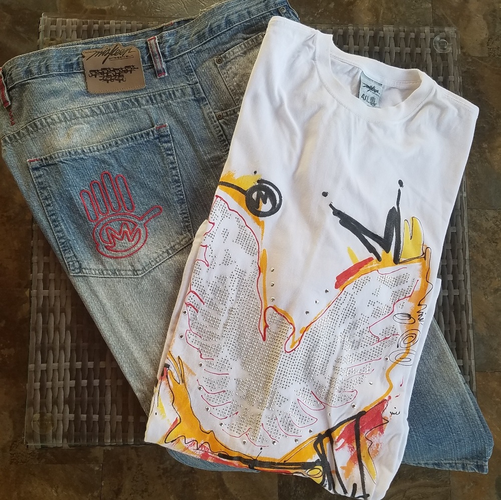 Miskeen Denim Long Short Set.